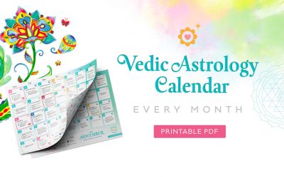 Your FREE MONTHLY Vedic Astrology CALENDAR